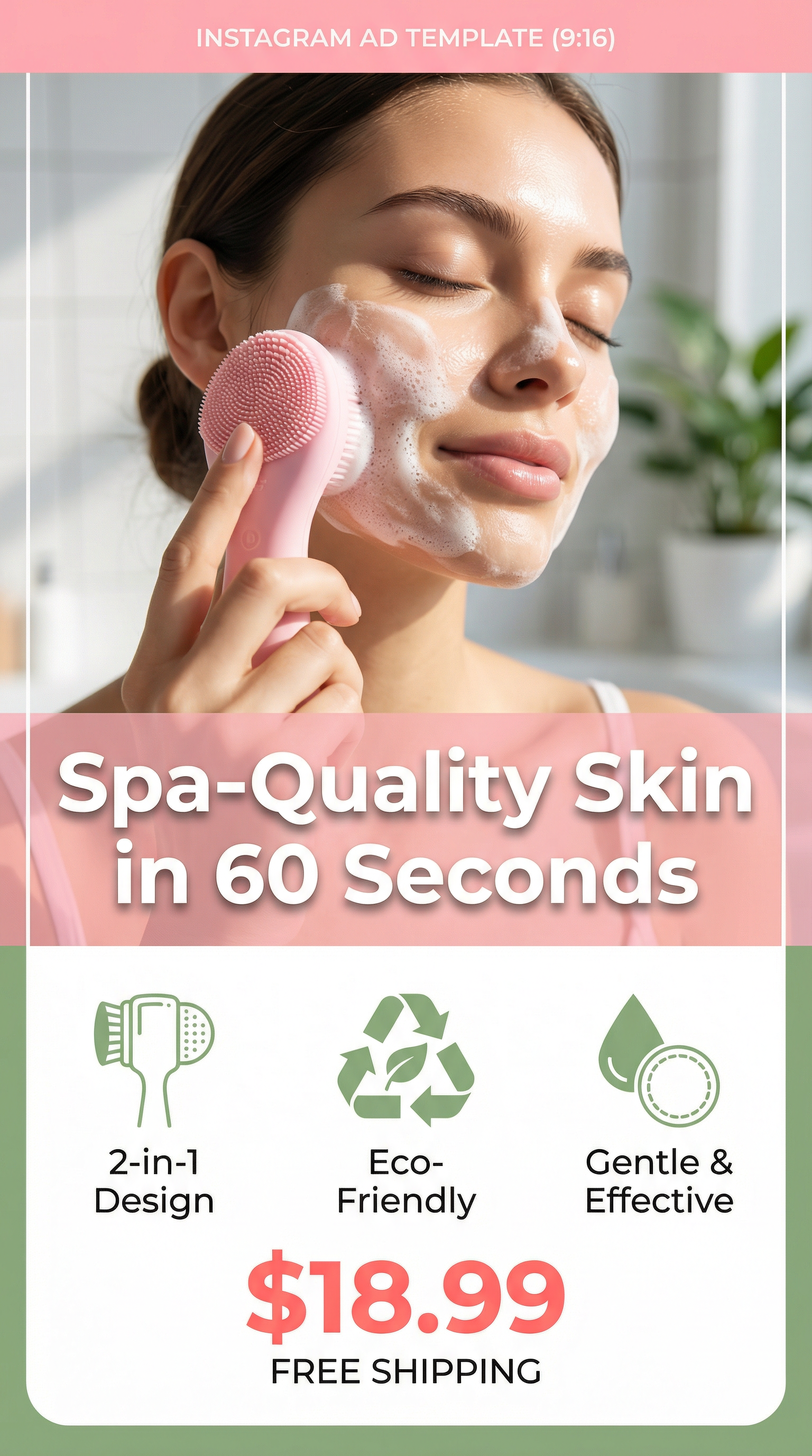GlowKit -in- Silicone Facial Cleansing Brush
